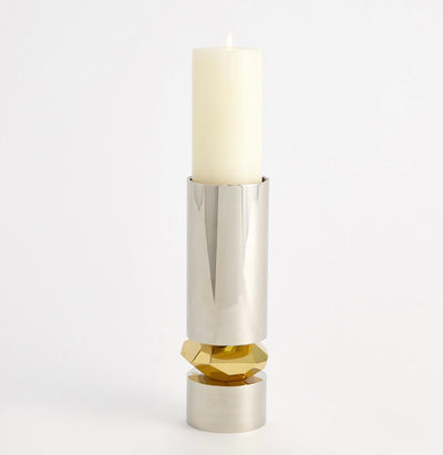 Romano Nickel Candleholder (tall)