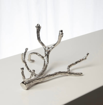 Twig Wine Bottle Holder-Nickel