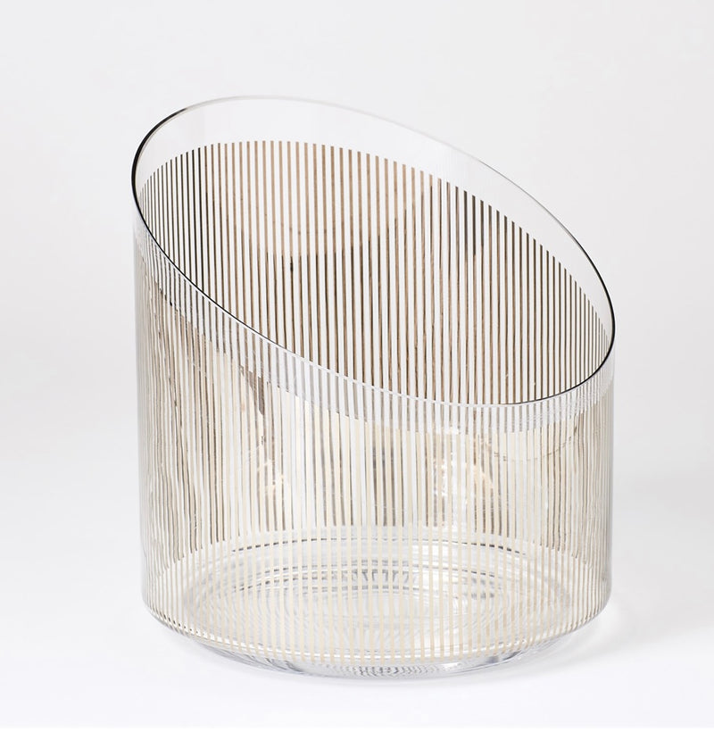 Platinum Stripe Ice Bucket