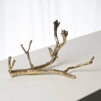 Twig Wine Bottle Holder-Brass