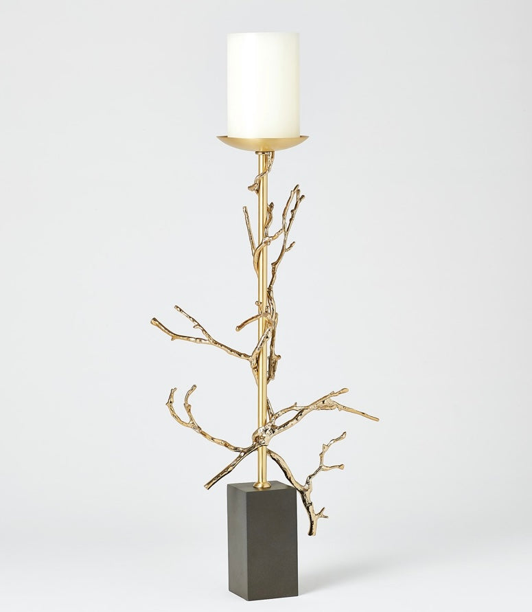 Twig Candleholder in Brass (large)