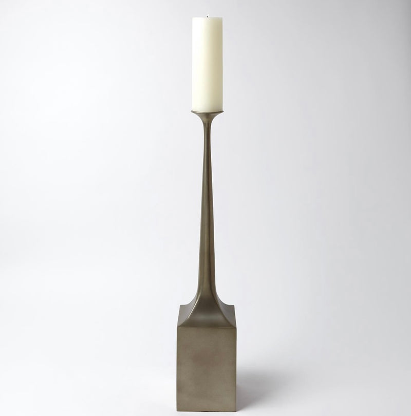 Giacometti Candleholder- White Bronze (large)