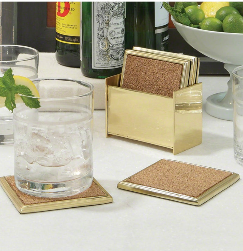 Brass Coasters-(Set of 6)