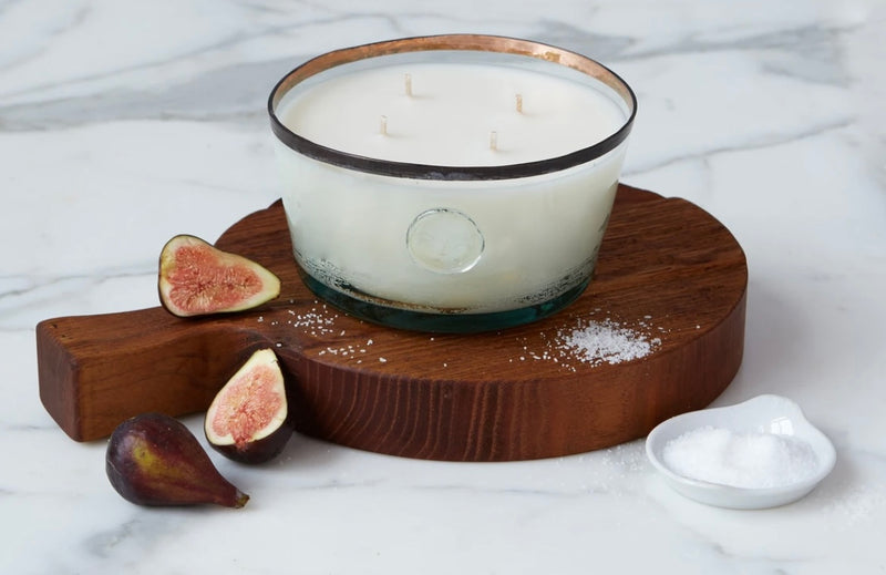 Porto Vecchio, Fig Leaf and Sea Salt Candle, Large