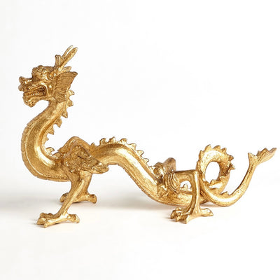 Standing Dragon in Gold Leaf