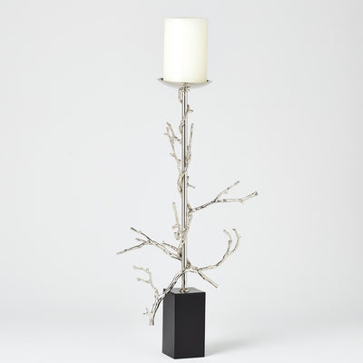 Twig Candleholder in Nickel (small)