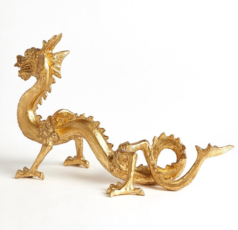 Standing Dragon in Gold Leaf