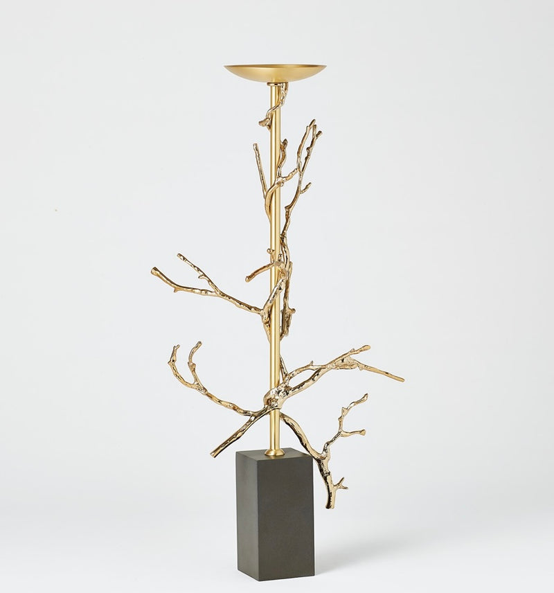 Twig Candleholder in Brass (large)