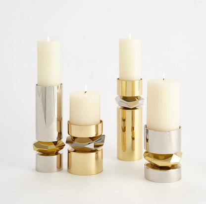 Romano Nickel Candleholder