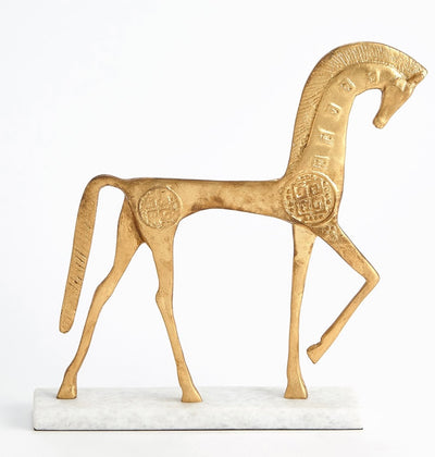 Roman Horse in Gold (large)