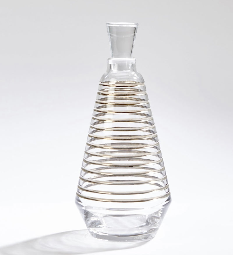 Real Platinum Banded Decanter