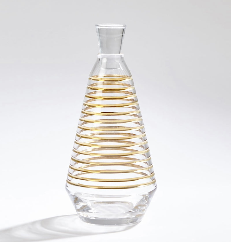 24k Gold Banded Decanter