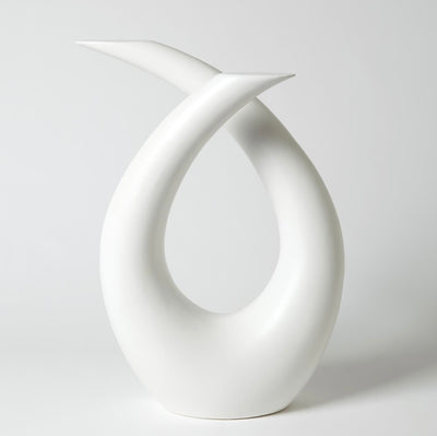 Loop Sculpture in Matte White