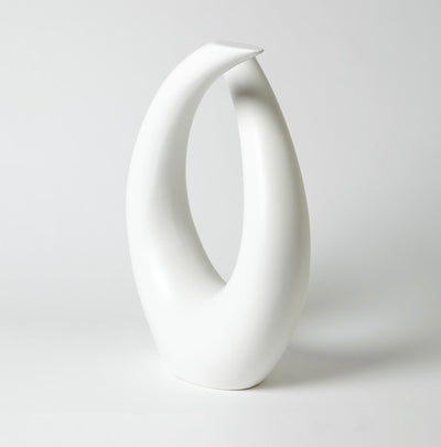 Loop Sculpture in Matte White