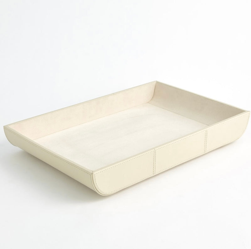 Curved Corner Tray-Ivory